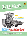Fortschritt Landmaschinen Selbstfahrer Feldhäcksler Typ E 280 Bild Bedienungsanleitung & Bild- Ersatzteilliste & (Explosionszeichnungen) - annoligno 596